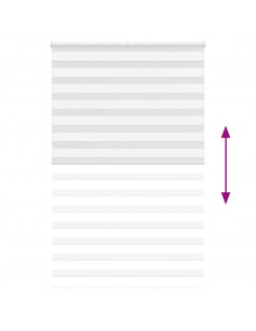 Tenda a Rullo Zebra Larghezza Tessuto 145,9 cm Poliestere 2