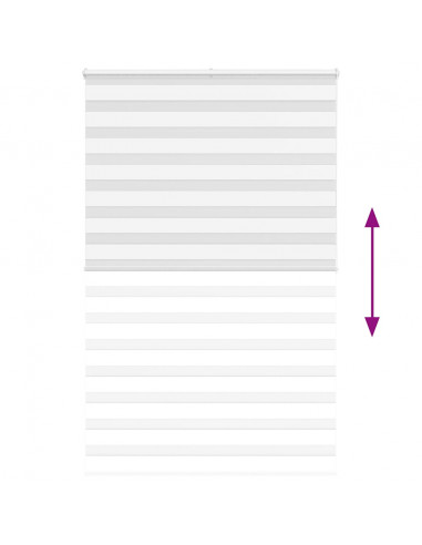 Tenda a Rullo Zebra Larghezza Tessuto 145,9 cm Poliestere