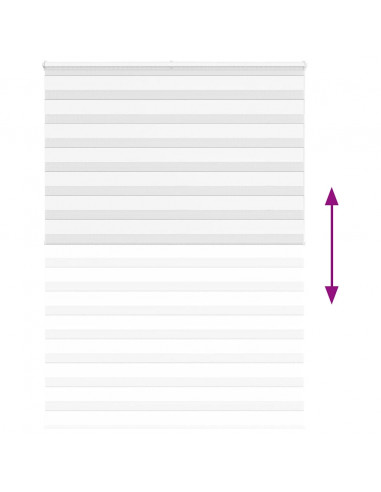 Tenda a Rullo Zebra Larghezza Tessuto 150,9 cm Poliestere