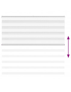 Tenda a Rullo Zebra Larghezza Tessuto 150,9 cm Poliestere 2