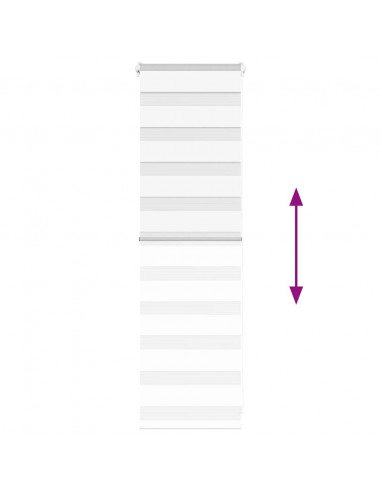 Tenda a Rullo Zebra Larghezza Tessuto 35,9 cm Poliestere