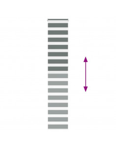 Tenda a Rullo Zebra Larghezza Tessuto 40,9 cm Poliestere 2