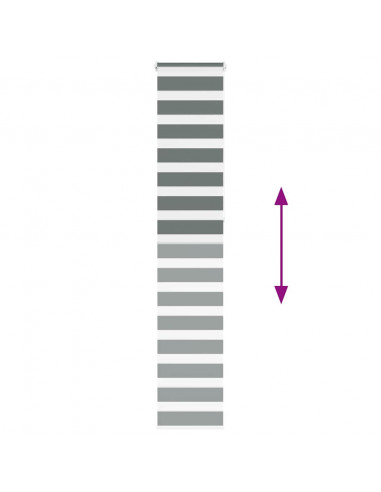 Tenda a Rullo Zebra Larghezza Tessuto 40,9 cm Poliestere