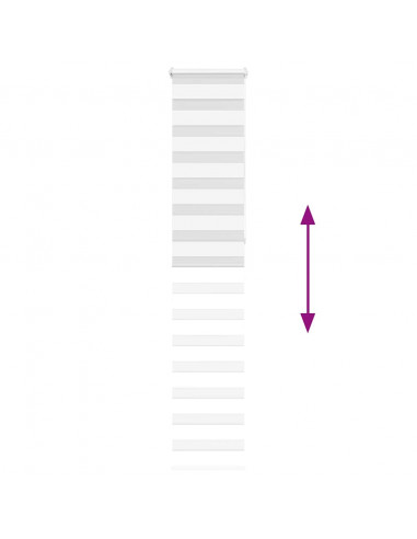 Tenda a Rullo Zebra Larghezza Tessuto 40,9 cm Poliestere