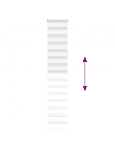 Tenda a Rullo Zebra Larghezza Tessuto 40,9 cm Poliestere