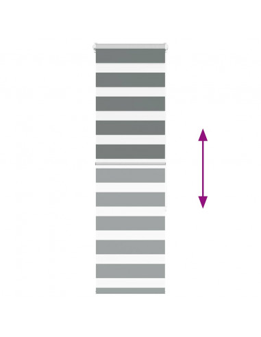 Tenda a Rullo Zebra Larghezza Tessuto 40,9 cm Poliestere