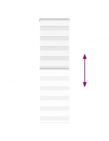 Tenda a Rullo Zebra Larghezza Tessuto 40,9 cm Poliestere