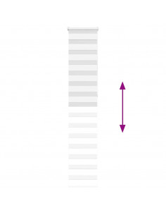 Tenda a Rullo Zebra Larghezza Tessuto 45,9 cm Poliestere 2