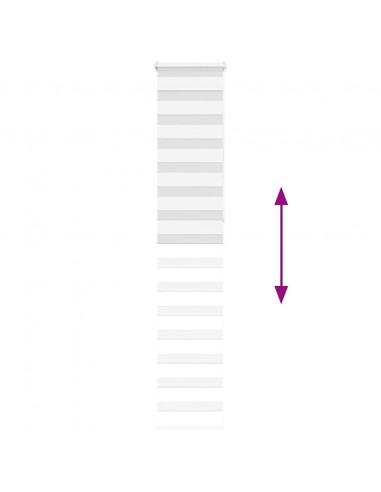 Tenda a Rullo Zebra Larghezza Tessuto 45,9 cm Poliestere