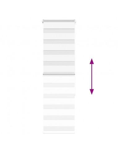 Tenda a Rullo Zebra Larghezza Tessuto 45,9 cm Poliestere