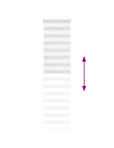 Tenda a Rullo Zebra Larghezza Tessuto 50,9 cm Poliestere 2