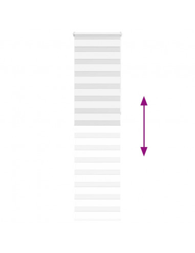 Tenda a Rullo Zebra Larghezza Tessuto 50,9 cm Poliestere