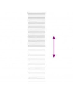 Tenda a Rullo Zebra Larghezza Tessuto 50,9 cm Poliestere 2