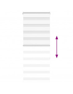 Tenda a Rullo Zebra Larghezza Tessuto 50,9 cm Poliestere 2