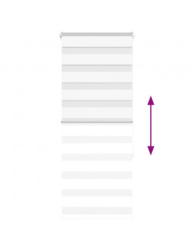 Tenda a Rullo Zebra Larghezza Tessuto 50,9 cm Poliestere