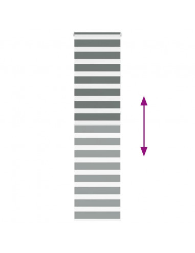 Tenda a Rullo Zebra Larghezza Tessuto 55,9 cm Poliestere