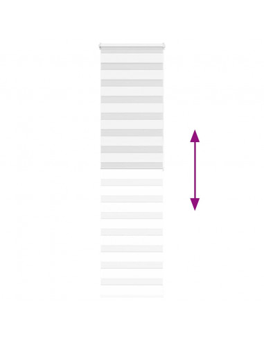 Tenda a Rullo Zebra Larghezza Tessuto 55,9 cm Poliestere