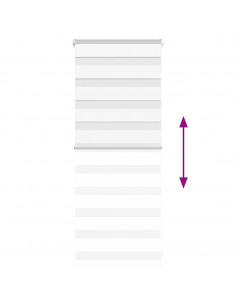 Tenda a Rullo Zebra Larghezza Tessuto 55,9 cm Poliestere 2