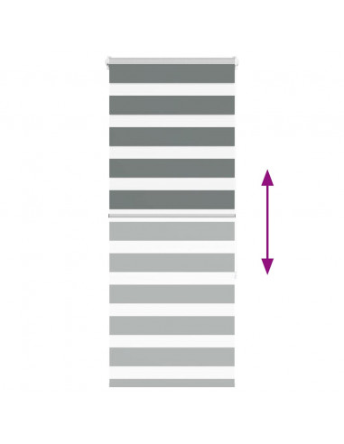 Tenda a Rullo Zebra Larghezza Tessuto 55,9 cm Poliestere