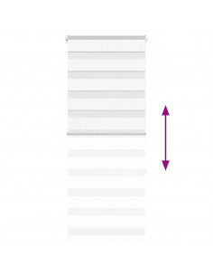 Tenda a Rullo Zebra Larghezza Tessuto 55,9 cm Poliestere 2