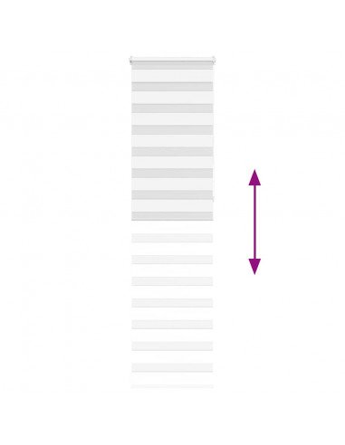 Tenda a Rullo Zebra Larghezza Tessuto 60,9 cm Poliestere