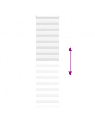 Tenda a Rullo Zebra Larghezza Tessuto 60,9 cm Poliestere