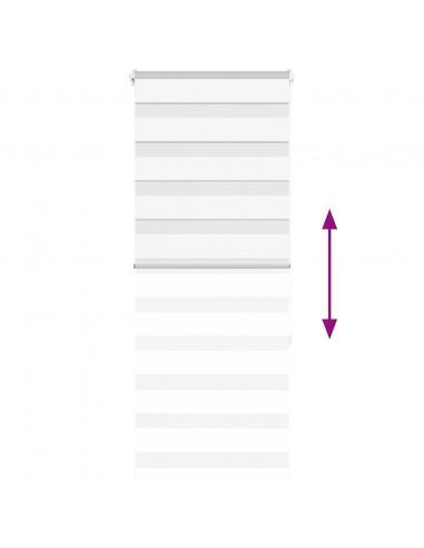 Tenda a Rullo Zebra Larghezza Tessuto 60,9 cm Poliestere