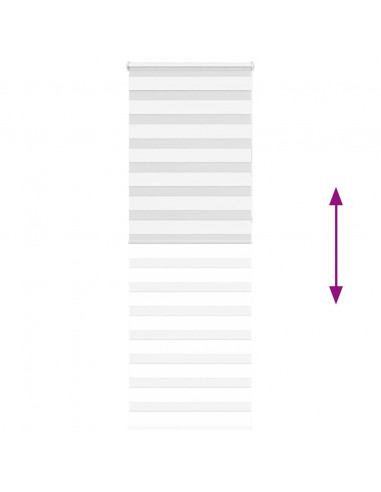 Tenda a Rullo Zebra Larghezza Tessuto 65,9 cm Poliestere