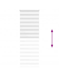 Tenda a Rullo Zebra Larghezza Tessuto 65,9 cm Poliestere 2