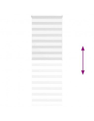 Tenda a Rullo Zebra Larghezza Tessuto 65,9 cm Poliestere