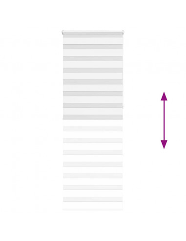 Tenda a Rullo Zebra Larghezza Tessuto 70,9 cm Poliestere