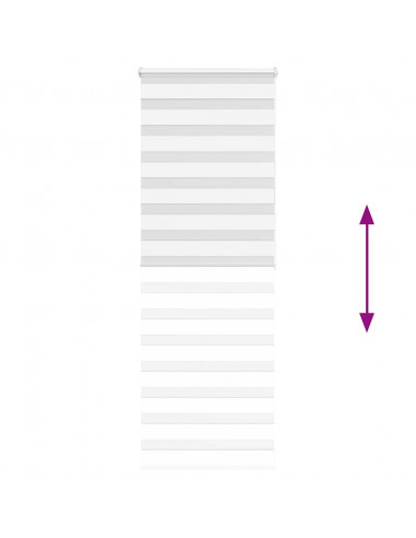 Tenda a Rullo Zebra Larghezza Tessuto 70,9 cm Poliestere