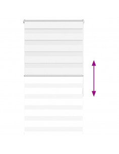 Tenda a Rullo Zebra Larghezza Tessuto 75,9 cm Poliestere 2