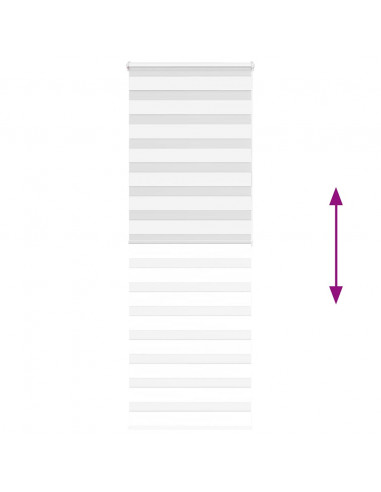 Tenda a Rullo Zebra Larghezza Tessuto 80,9 cm Poliestere