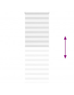 Tenda a Rullo Zebra Larghezza Tessuto 85,9 cm Poliestere 2