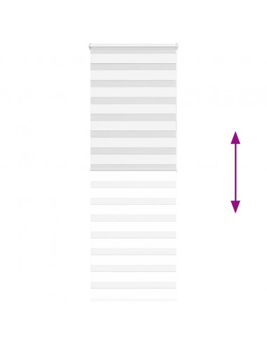 Tenda a Rullo Zebra Larghezza Tessuto 85,9 cm Poliestere