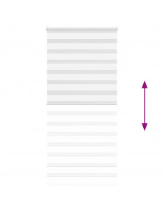 Tenda a Rullo Zebra Larghezza Tessuto 90,9 cm Poliestere 2