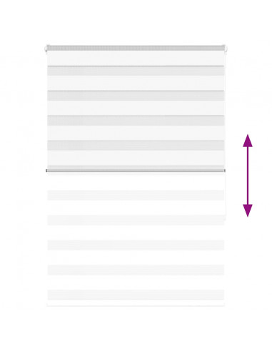 Tenda a Rullo Zebra Larghezza Tessuto 90,9 cm Poliestere