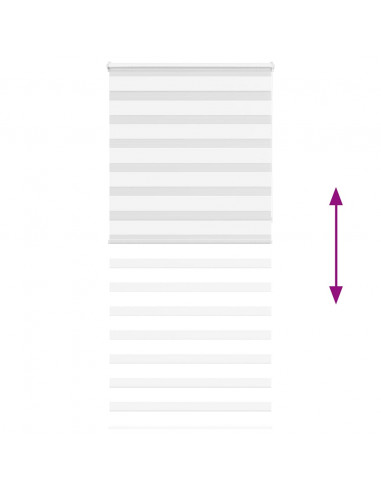 Tenda a Rullo Zebra Larghezza Tessuto 95,9 cm Poliestere