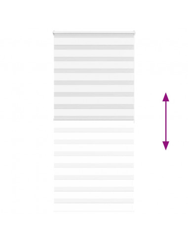 Tenda a Rullo Zebra Larghezza Tessuto 95,9 cm Poliestere