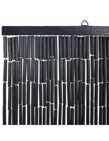 Tenda Antimosche per Porte Grigio Scuro 100x200 cm Bambù