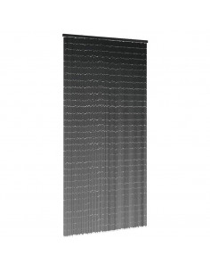 Tenda Antimosche per Porte Grigio Scuro 100x220 cm Bambù 2