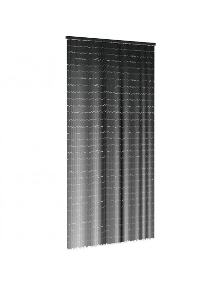 Tenda Antimosche per Porte Grigio Scuro 100x220 cm Bambù