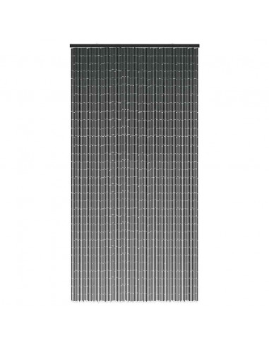 Tenda Antimosche per Porte Grigio Scuro 100x220 cm Bambù