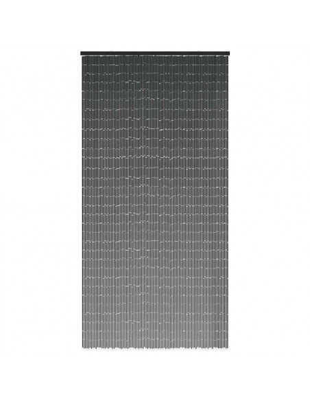 Tenda Antimosche per Porte Grigio Scuro 100x220 cm Bambù