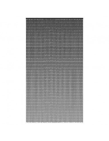 Tenda Antimosche per Porte Grigio Scuro 120x220 cm Bambù
