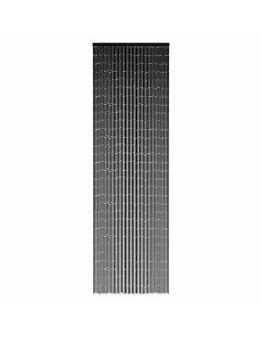 Tenda Antimosche per Porte Grigio Scuro 56x185 cm Bambù
