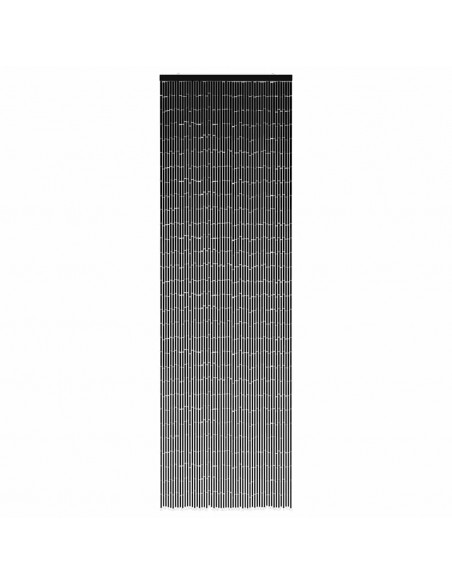 Tenda Antimosche per Porte Grigio Scuro 56x185 cm Bambù