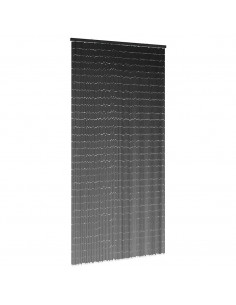 Tenda Antimosche per Porte Grigio Scuro 90x220 cm Bambù 2