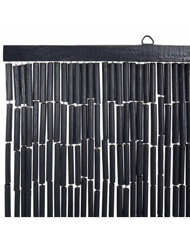 Tenda Antimosche per Porte Grigio Scuro 90x220 cm Bambù